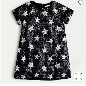 Crew Cuts All Over Sequin Dress with Stars (sz 7)